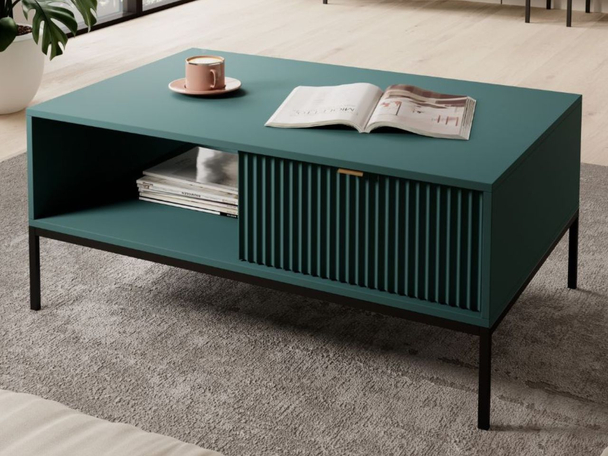 Salontafel met lade Amber Groen