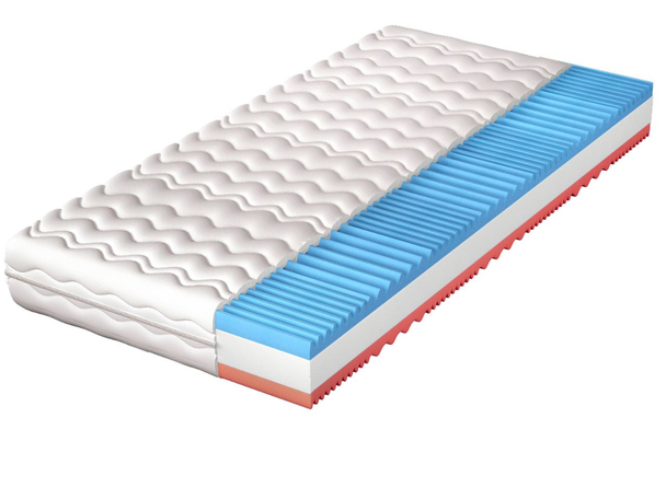 Schuimmatras met geprofileerd schuim Nube 160x200