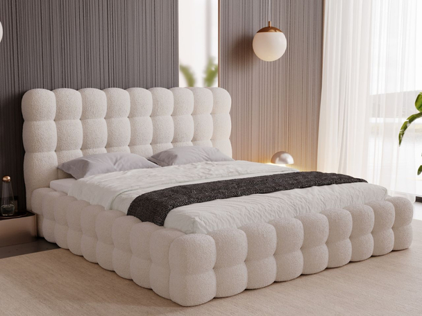 Bed met Opbergruimte en lattenbodem 180x200 Twist Beige