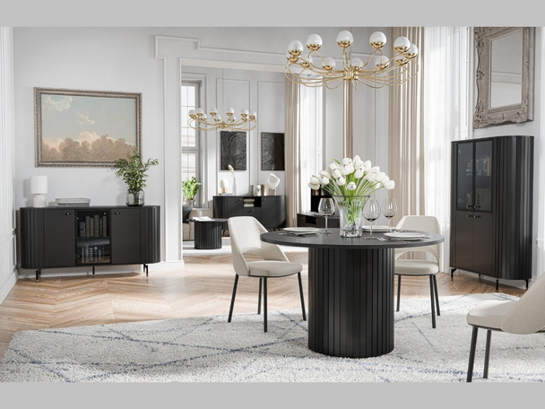 Meubelset voor woonkamer Soria Zwart