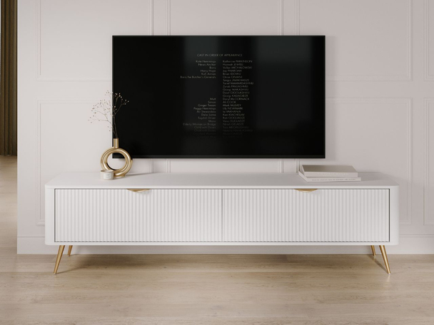 TV-Meubel met Deuren 200 cm Latina Wit
