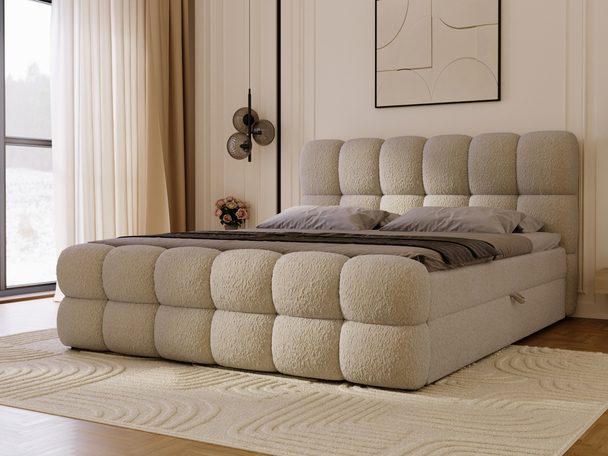 Boxspring met Opbergruimte 160x200 Modo Donkerbeige