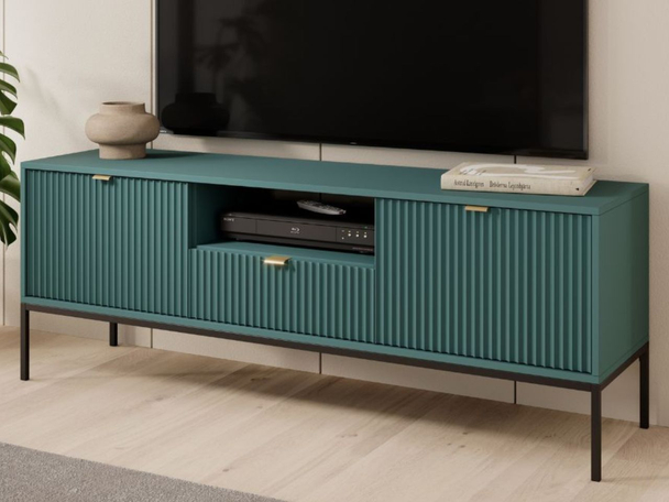 TV-Meubel met deuren en lade Amber Groen