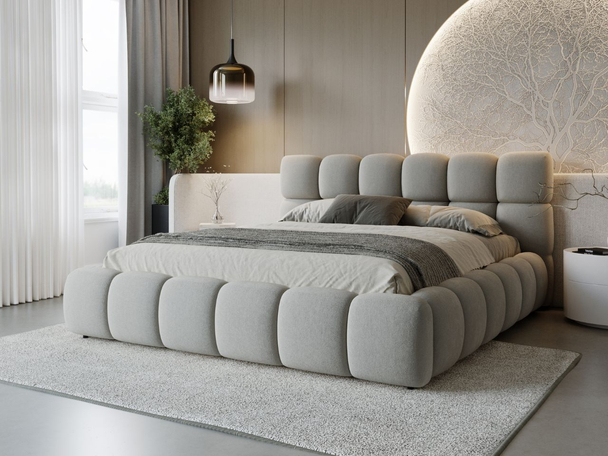 Bed met Opbergruimte en lattenbodem 120x200 Modo Grijs