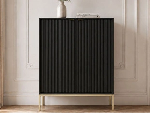 Dressoir met deuren Amber Zwart