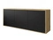 Zwart mat || Artisan eik