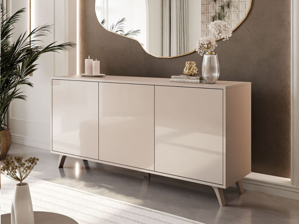 Dressoir met deuren op hoge poten Vivance Kashmir glans