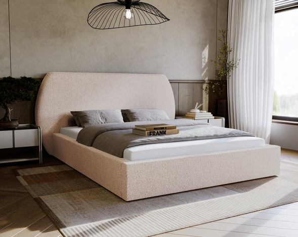 Bed met Opbergruimte en lattenbodem 120x200 Blossom Beige