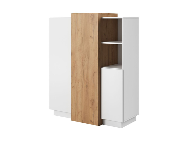 Smalle Kast met Deuren Morten Wit, Bruin