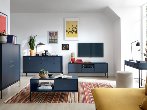 Woonkamerset Amor Marineblauw