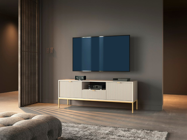 TV-Meubel met deuren en lade Amber Kashmir