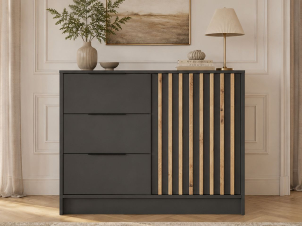 Dressoir met Deuren en Lades Macron Grafiet