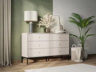 Ladekast met 6 Lades Amor Zandbeige