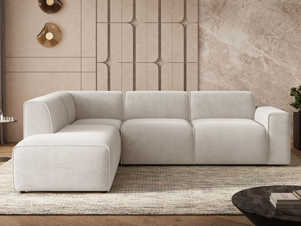 Hoekbank Links Eluno Licht beige