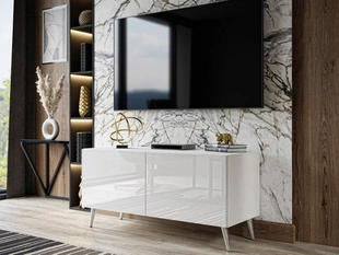 TV-meubel 100 cm met deuren Noaé Wit glans