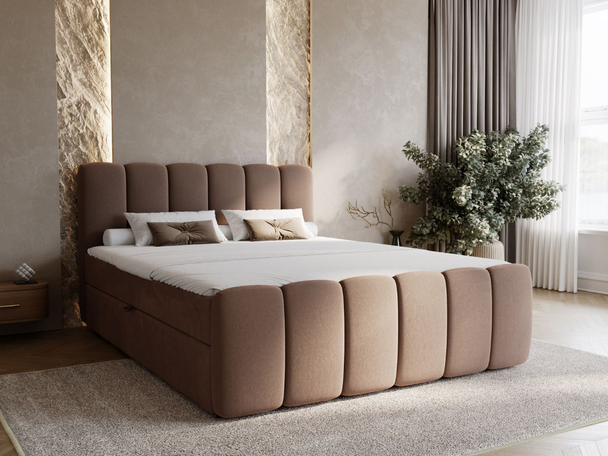 Boxspring met Opbergruimte 160x200 Cloud Bruin