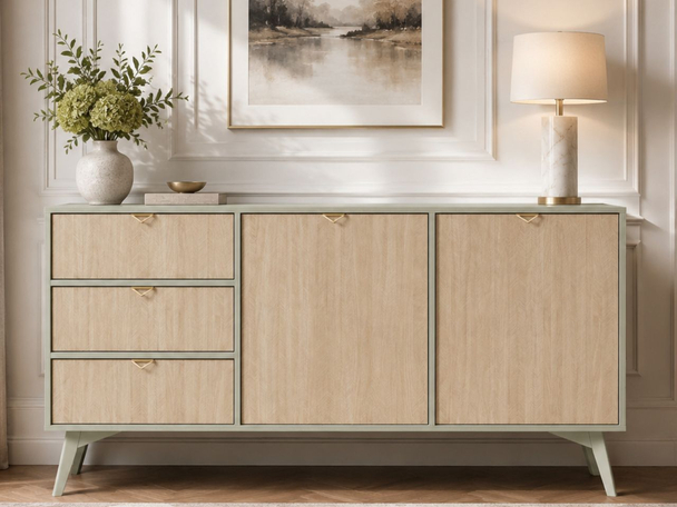 Dressoir met Deuren en Lades Modena Eucalyptus