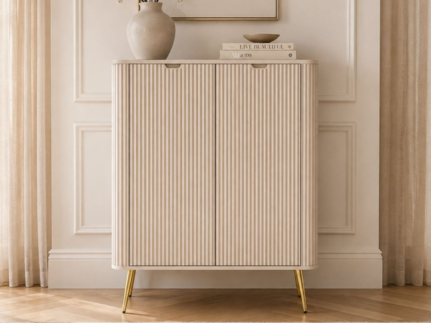 Hoge kast met deuren Viva Beige