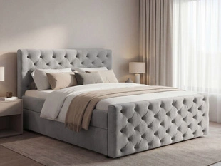 Boxspring met Opbergruimte 160x200 Montego Lichtgrijs
