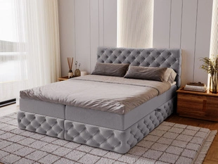 Boxspring met Opbergruimte 180x200 Canolo Grijs