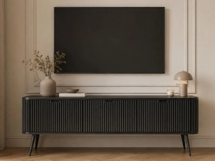 TV-Meubel met Deuren Viva Zwart