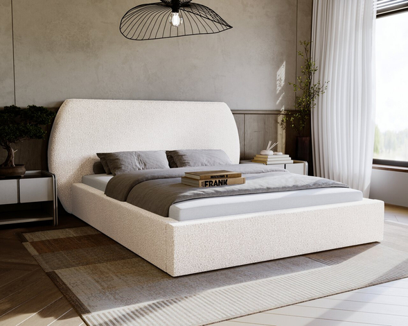 Bed met Opbergruimte en lattenbodem 160x200 Blossom Crème