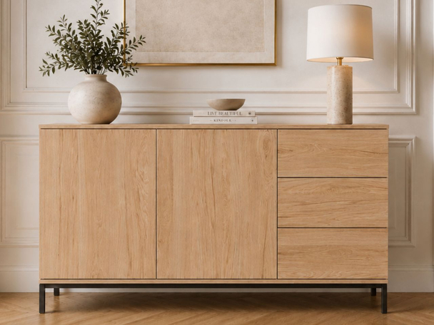 Dressoir met Deuren en Lades Soroko Bruin