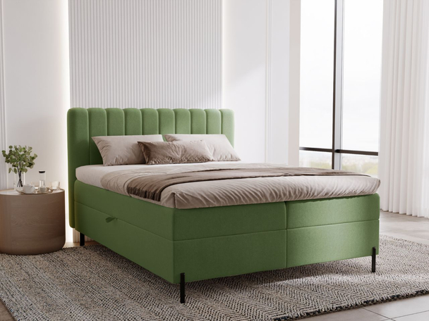 Boxspring met Opbergruimte 120x200 Primavera Groen
