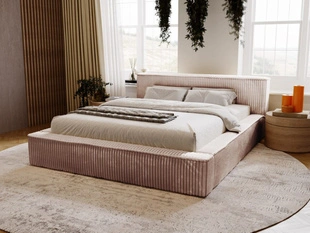 Tweepersoonsbed met Opbergruimte en lattenbodem 180x200 Lago Bruin