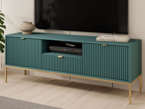 TV-Meubel met deuren en lade Amber Groen