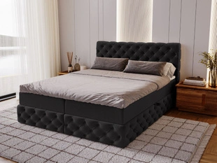 Boxspring met Opbergruimte 160x200 Canolo Zwart