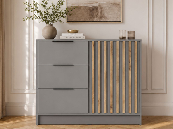 Dressoir met Deuren en Lades Macron Grijs