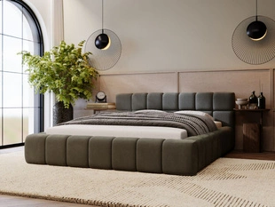 Tweepersoonsbed met Opbergruimte en lattenbodem 120x200 Alicante Donkergrijs