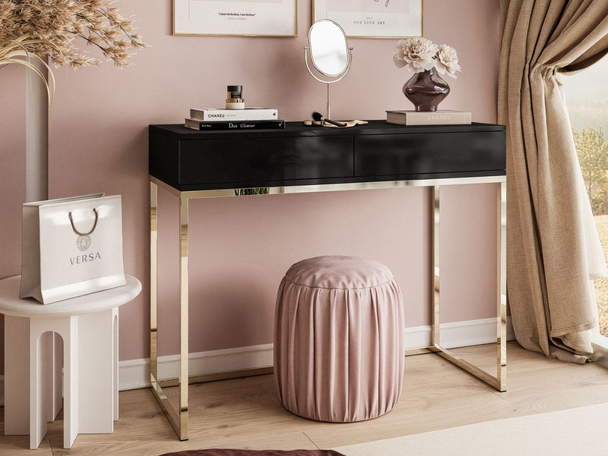 Console met lades Brisa Zwart glans