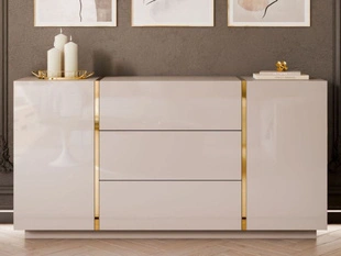 Dressoir met deuren en lades Lunelie Kashmir glans
