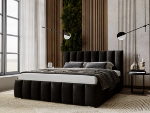 Bed met Opbergruimte en lattenbodem 120x200 Neos Zwart