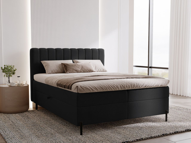 Boxspring met Opbergruimte 180x200 Primavera Zwart