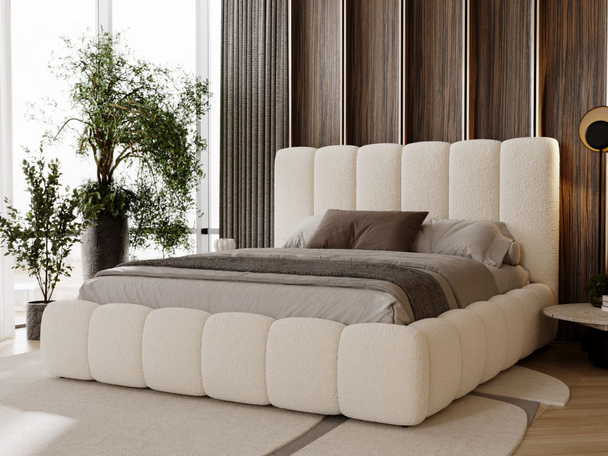 Bed met Opbergruimte en lattenbodem 160x200 Imperial Crème