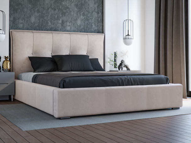 Bed met Opbergruimte en lattenbodem 120x200 Valencia Beige
