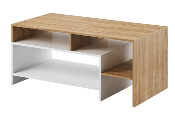 Salontafel Alvano Bruin, Wit