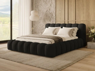 Bed met Opbergruimte en lattenbodem 180x200 Averia Schwarz