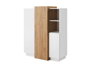 Smalle Kast met Deuren Morten Wit, Bruin