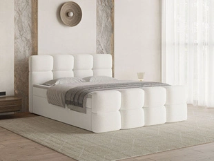 Boxspring met Opbergruimte 120x200 Rivon Crème