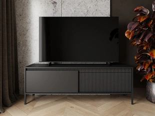 TV-Meubel met Deuren 153 cm Sorano Zwart