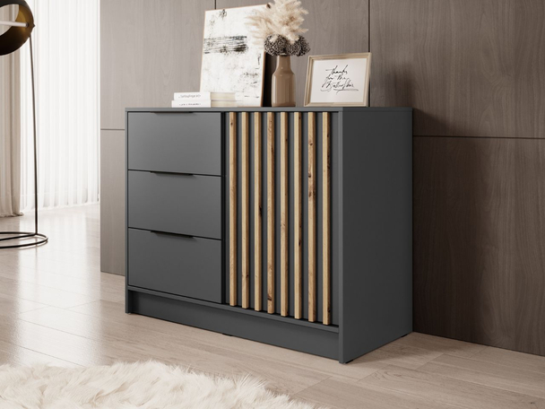 Dressoir met Deuren en Lades Macron Grafiet