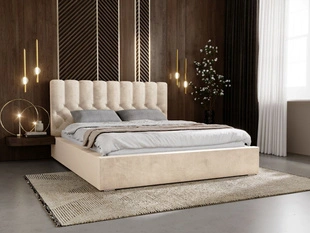 Bed met Opbergruimte en lattenbodem 180x200 Roma Beige