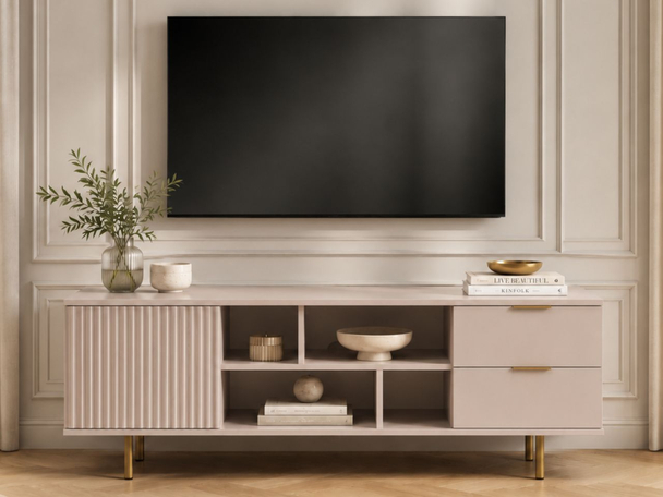 TV-Meubel met Deuren en Lades Ankara Beige