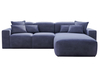 Donkerblauw \ Geweven stof \ Rechts