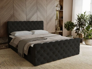 Boxspring met Opbergruimte 120x200 Lunaris Zwart