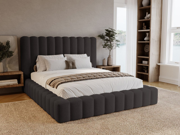 Bed met Opbergruimte en lattenbodem 120x200 Rotto Zwart
